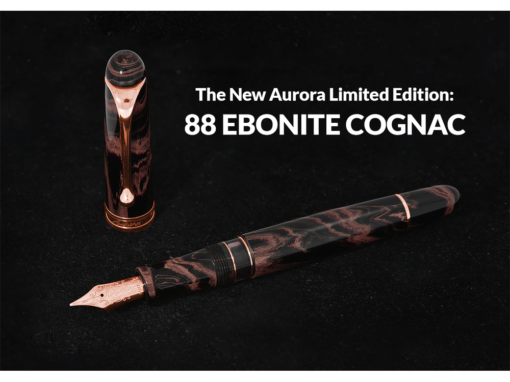 Aurora 88 Ebonite Fountain Pen  - Cognac