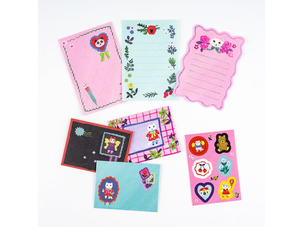 Hobonichi 2026 - Accessories - Yumi Kitagishi: White Cat’s Mini Letter Set