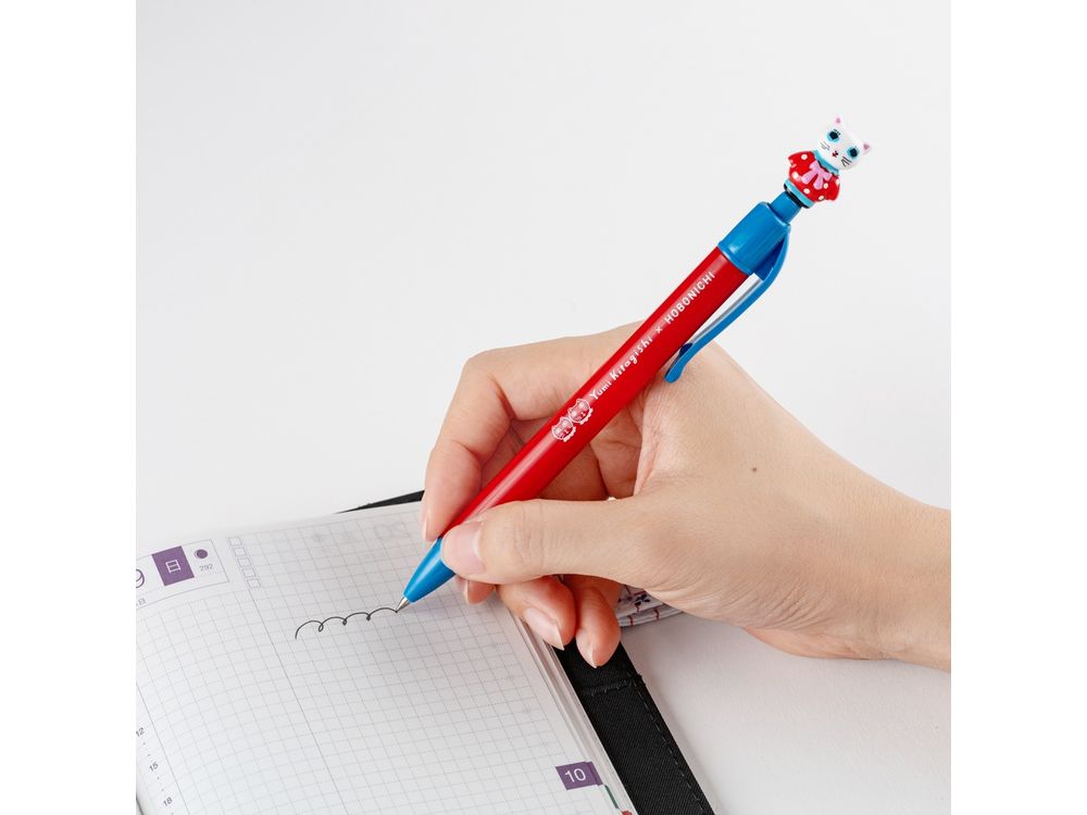 Hobonichi 2026 - Accessories - Yumi Kitagishi: Ballpoint Pen - White Cat