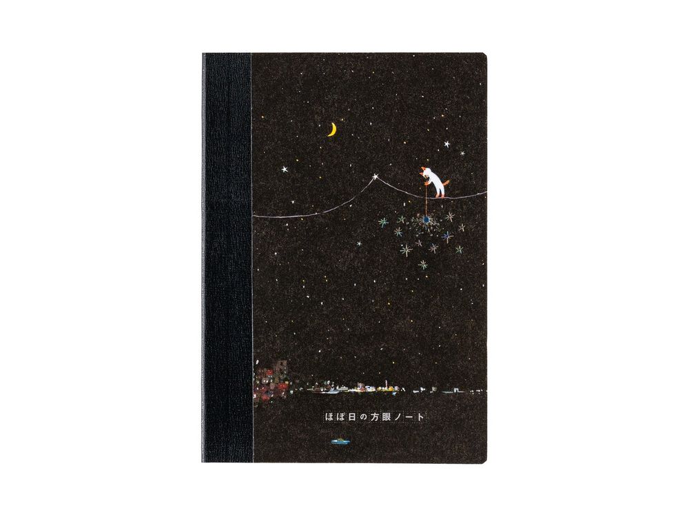 Hobonichi 2026 - Accessories - Hiroko Kubota: Hobonichi Graph Notebook (A6) - Another night of falling star sparklers