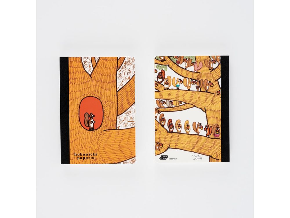 Hobonichi 2026 - Accessories - 100%ORANGE: Hobonichi Paper(s) - Squirrel Appears
