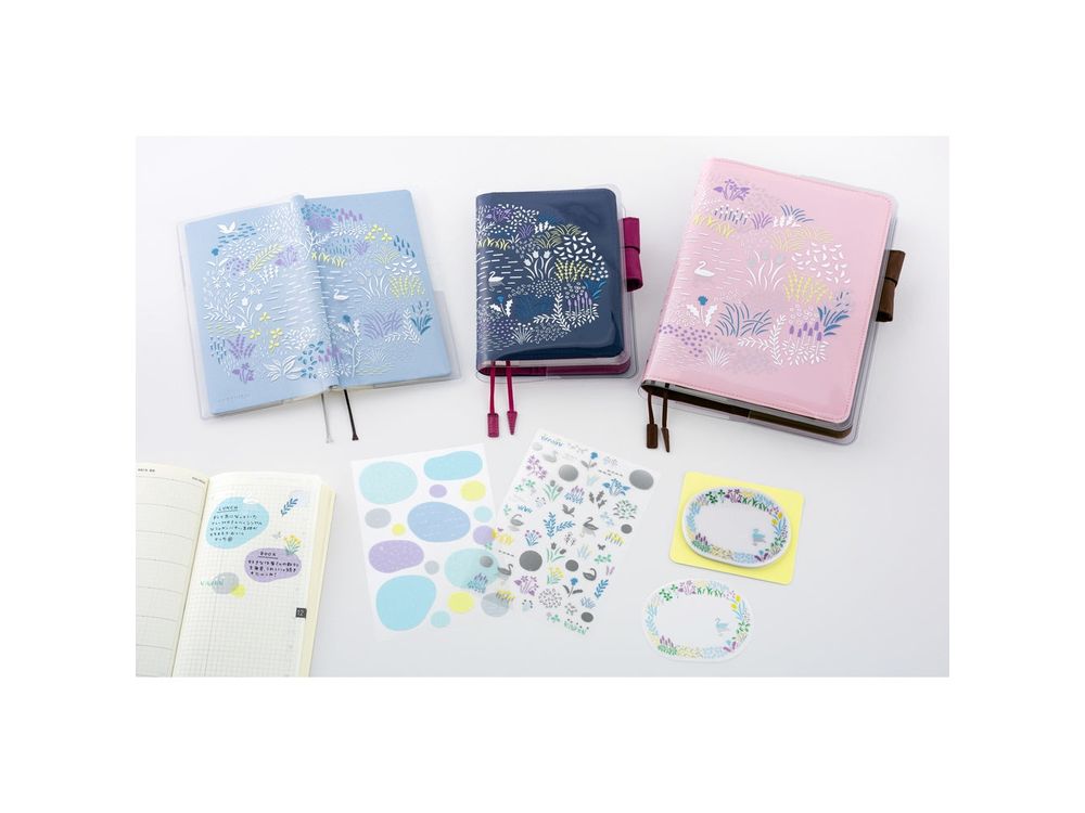 Hobonichi 2026 - Accessories - Yuri Sanae: See-Through Sticky Notes (Forest Lake)