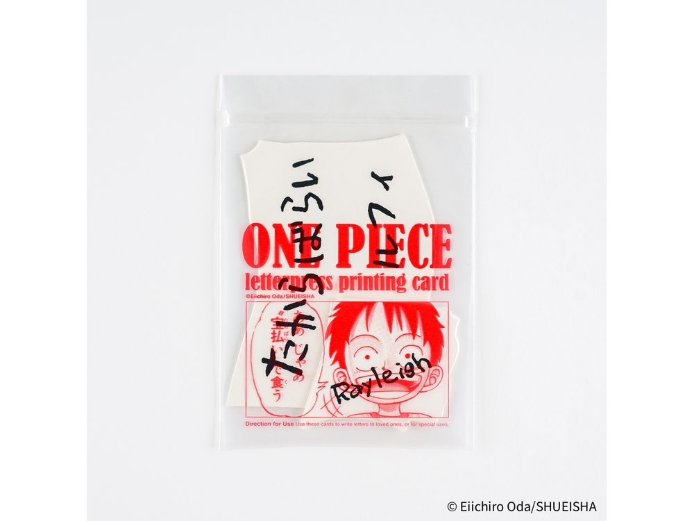 Hobonichi 2026 - Accessories - ONE PIECE magazine: Vivre Card & Treasure Tab Letterpress Printed Card