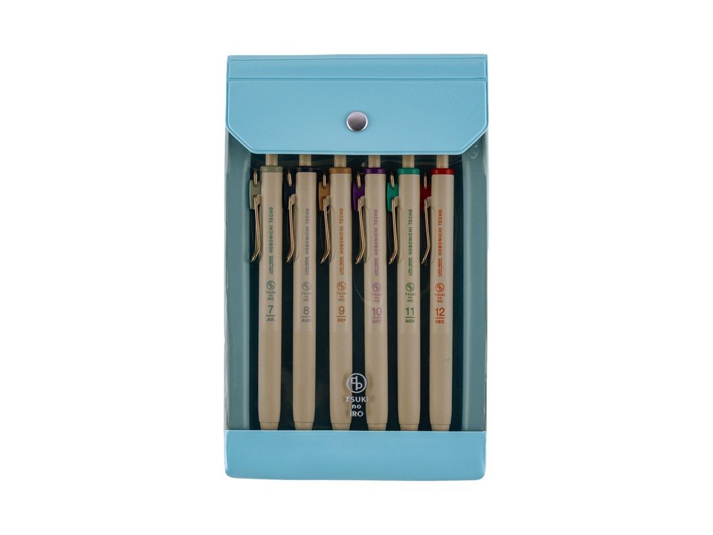 Hobonichi 2026 - Accessories - TSUKI no IRO: Uniball One - July-Dec Set with Case