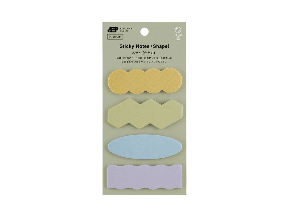 Hobonichi 2026 - Accessories - TSUKI no IRO: Sticky Notes (Shape)