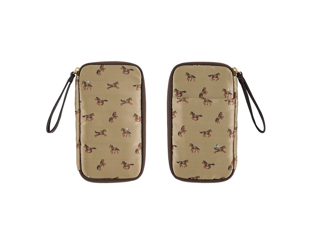 Hobonichi 2026 - Small Drawer Pouch (Bow & Tie: Galloping Horses)