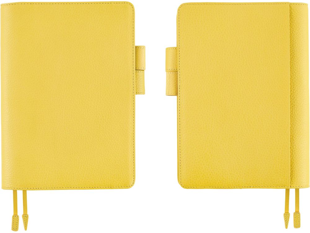 Hobonichi 2025 - A5 Cover - Leather: Brilliant Yellow