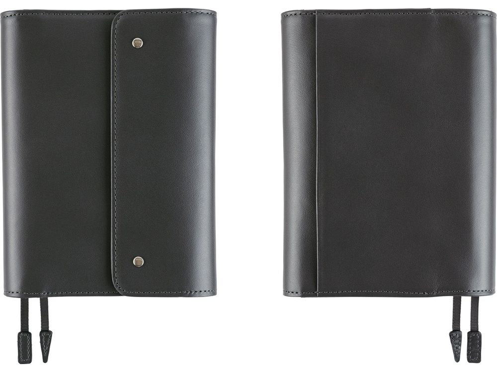 Hobonichi 2025 - A6 Cover - Leather: Charcoal Gray