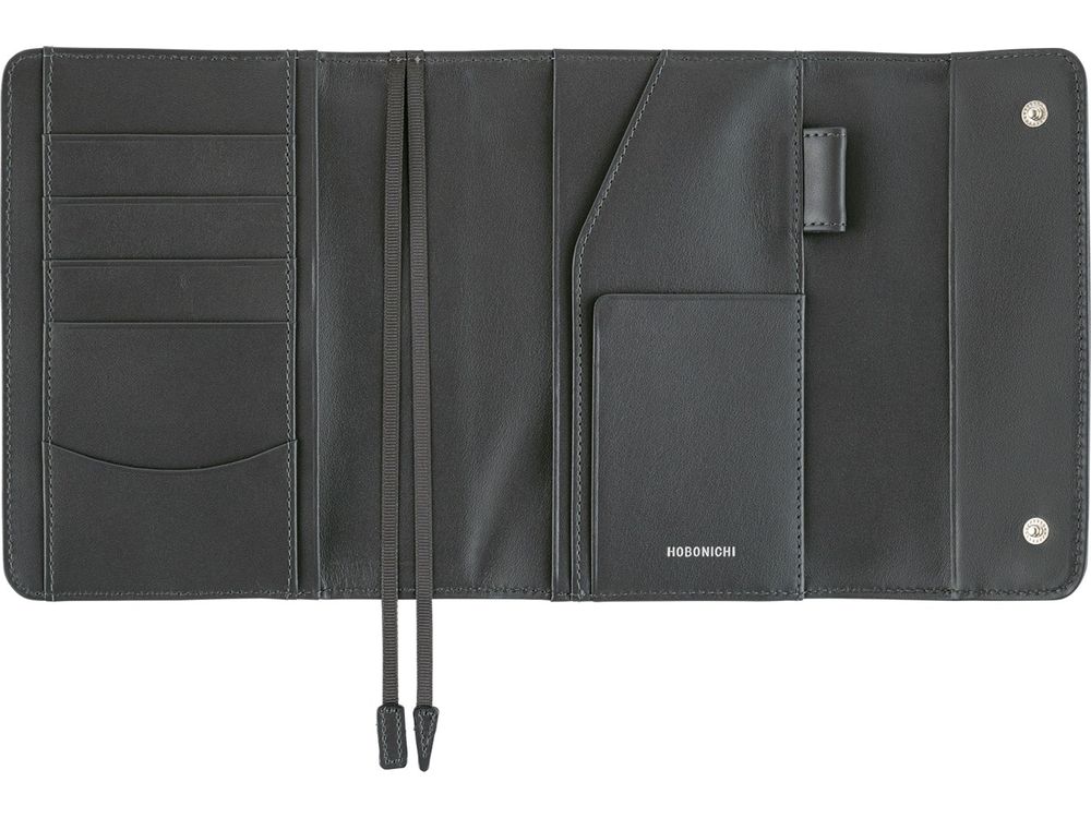 Hobonichi 2025 - A6 Cover - Leather: Charcoal Gray