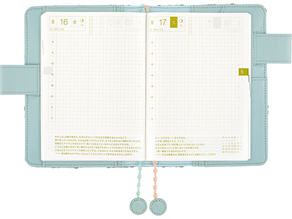 Hobonichi 2025 - A6 Cover - minä perhonen: jellybeans + tambourine