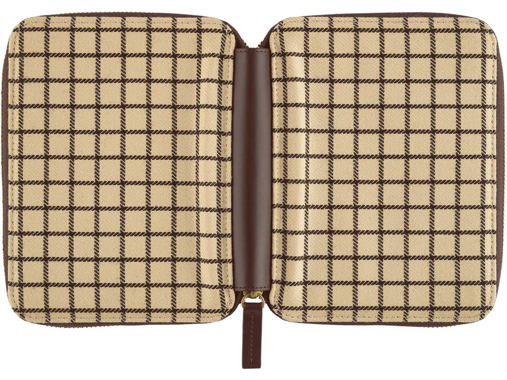 Hobonichi 2025 - A6 Cover - Taut Zipped (Café au Lait Plaid)