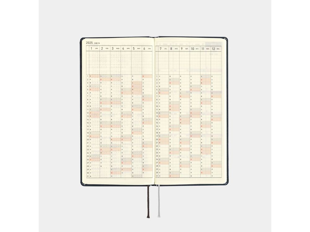 Hobonichi 2025 - Weeks English - Hiroko Kubota: Night Cherry Blossom Snow Globe