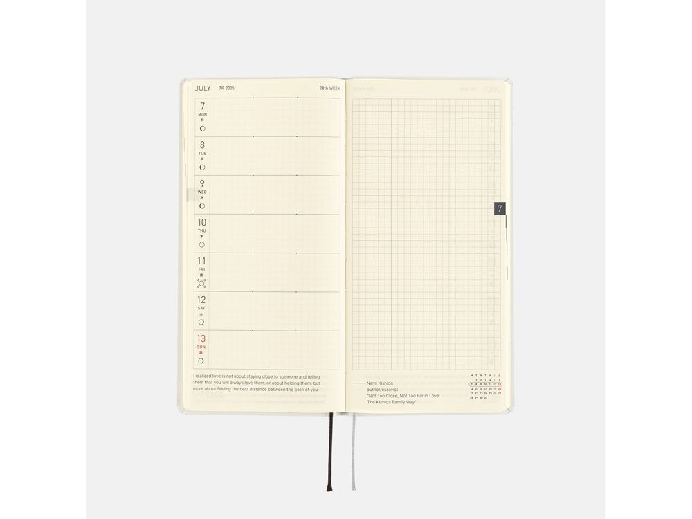 Hobonichi 2025 - Weeks English - MOTHER: Smiles & Tears