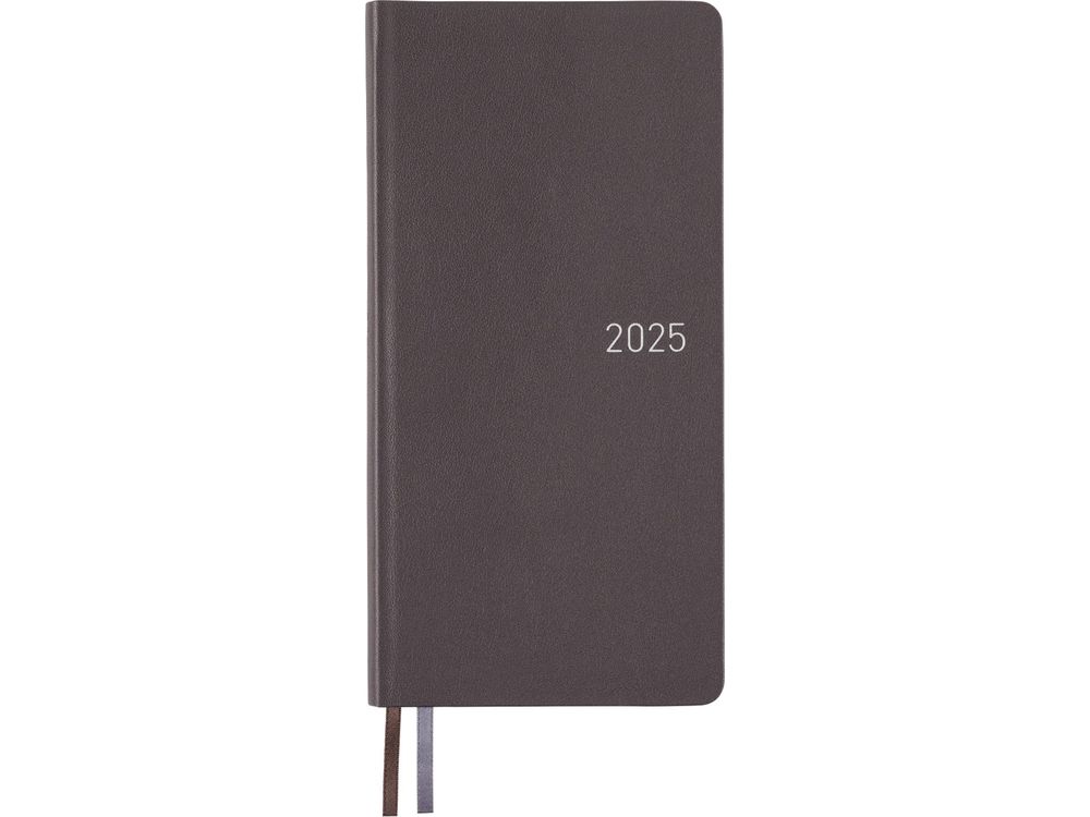 Hobonichi 2025 - Weeks English - Leather: Steel Gray