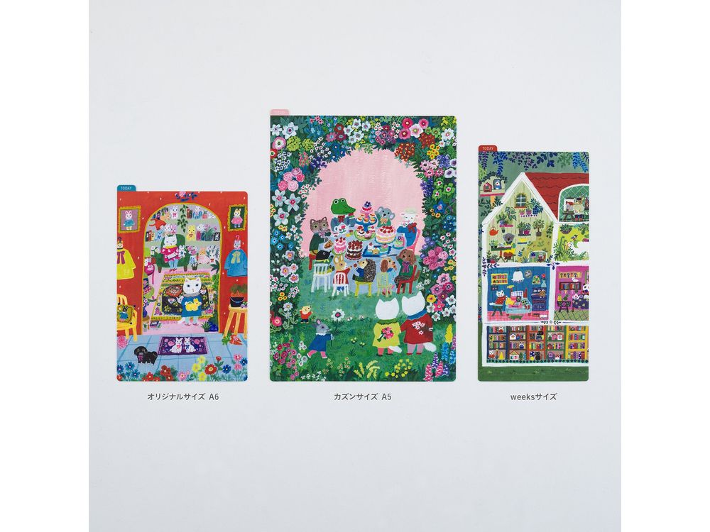 Hobonichi 2025 - Pencil Board - Yumi Kitagishi Animal Condo Weeks