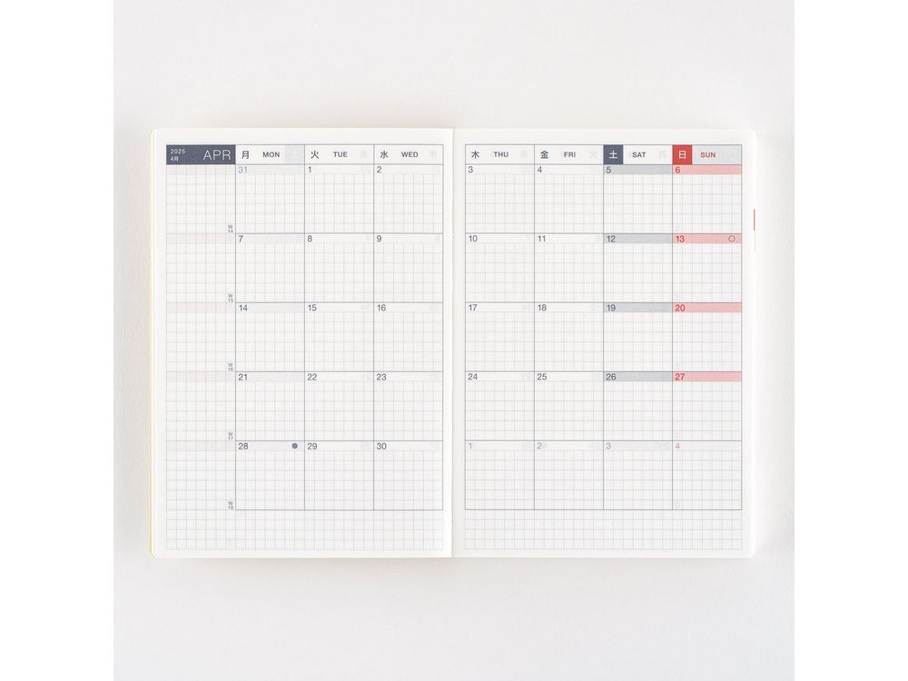 Hobonichi 2025 - English Planner Book - A6 Original