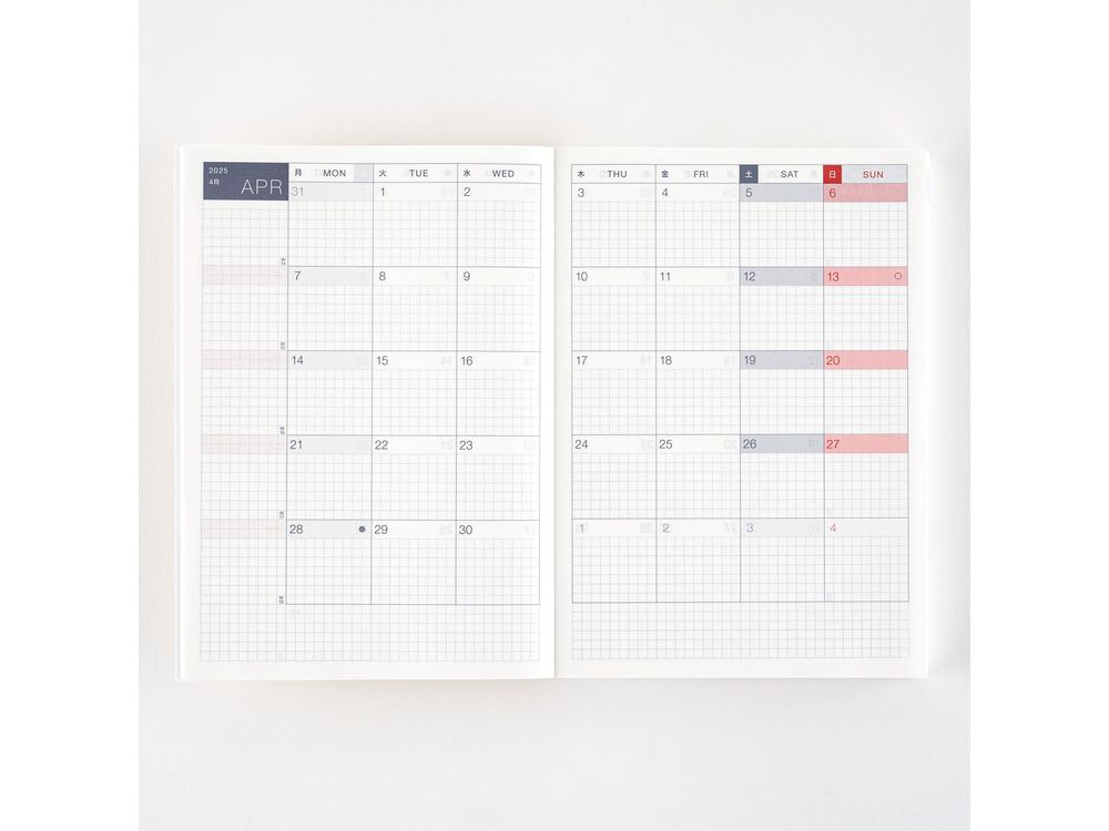 Hobonichi 2025 - English Planner Book - A5 Cousin