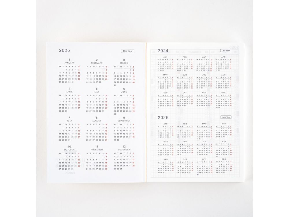 Hobonichi 2025 - English Planner Book - A5 Cousin