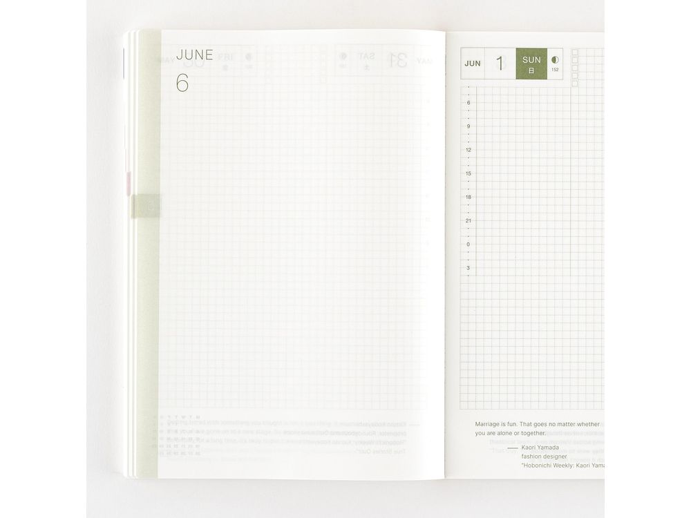 Hobonichi 2025 - English Planner Book - A5 Cousin