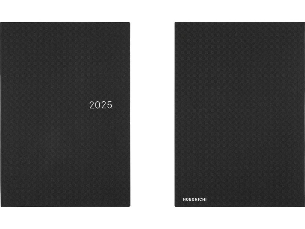 Hobonichi 2025 - A5 HON English Planner  - Paper Series: Black Gingham