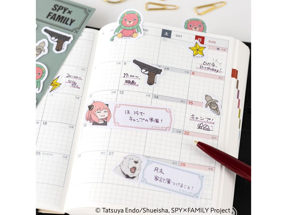 Hobonichi 2025 - Sticky Notes - SPY x FAMILY