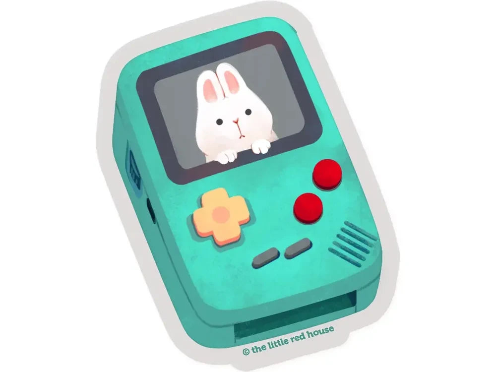 The Little Red House Sticker - Bunny Game Boy