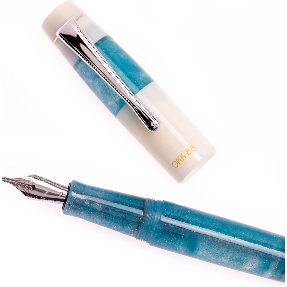 Opus 88 KOLORO Fountain Pen - White Blue