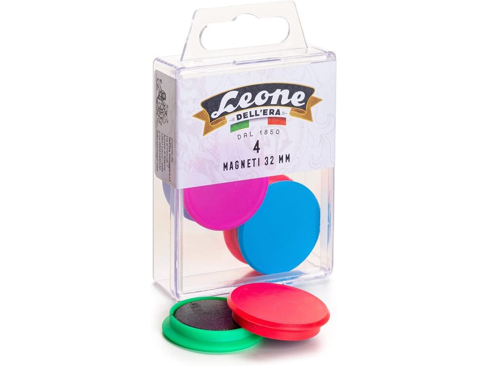 Dell'Era - Multi-Colour Magnets - 4 Piece (32mm)