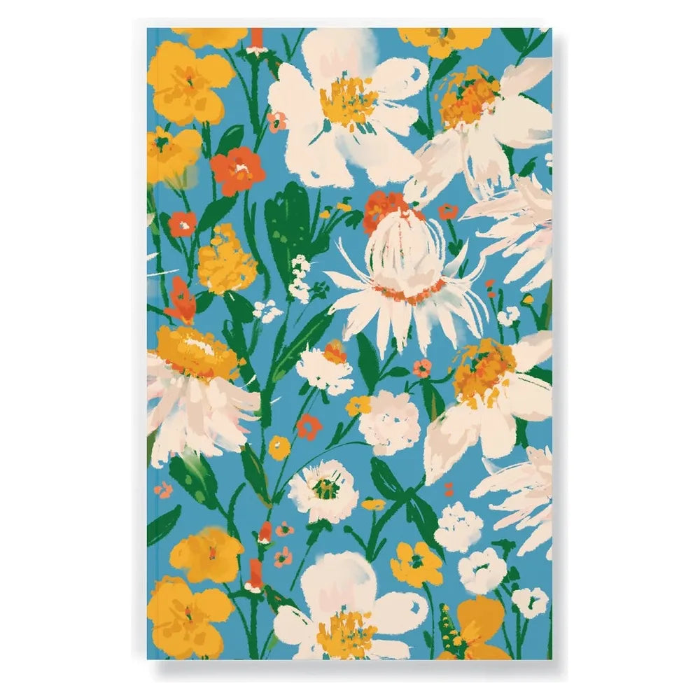 Denik Classic LayFlat Notebook - Blue Bouquet- Lined