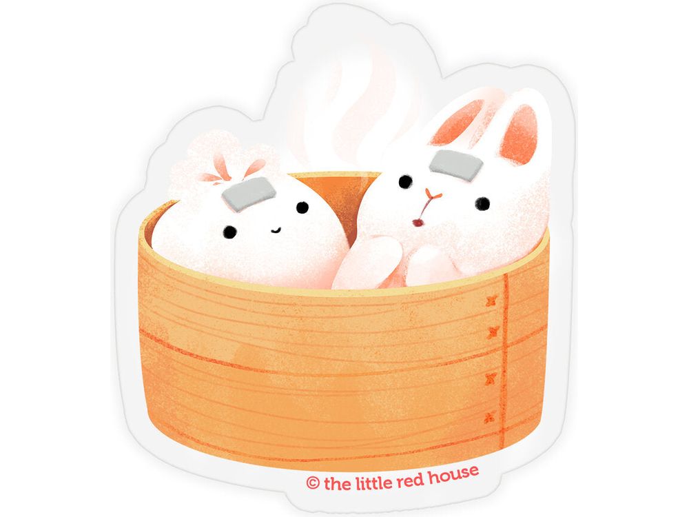 The Little Red House Sticker - Bunny Bao