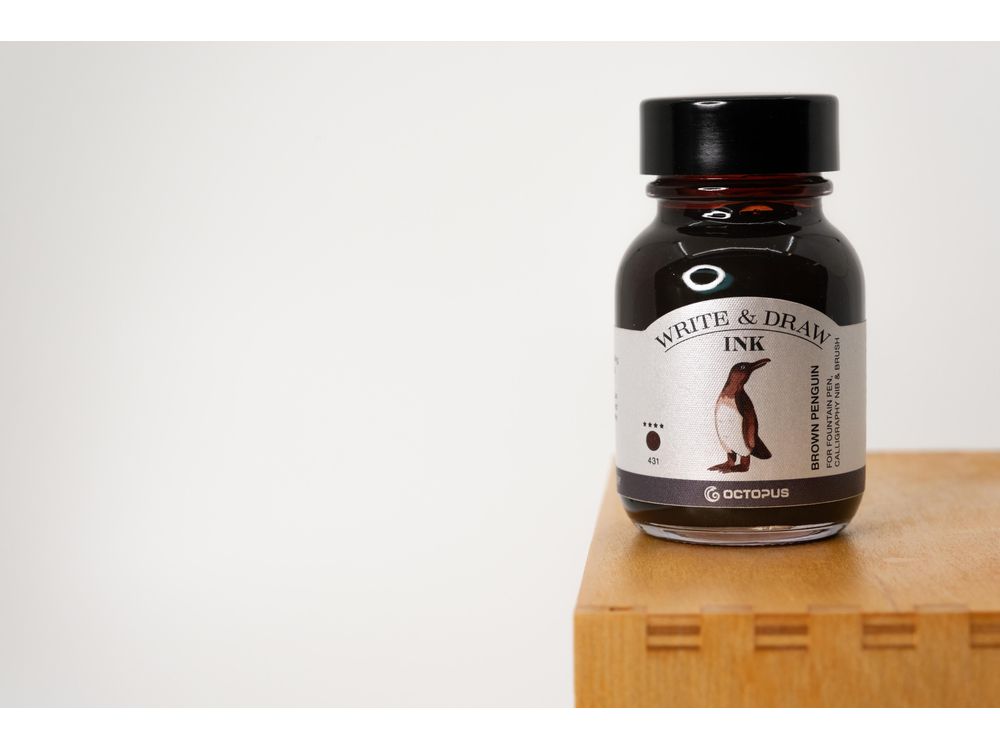 Octopus Write & Draw Ink (50mL) - Brown Penguin