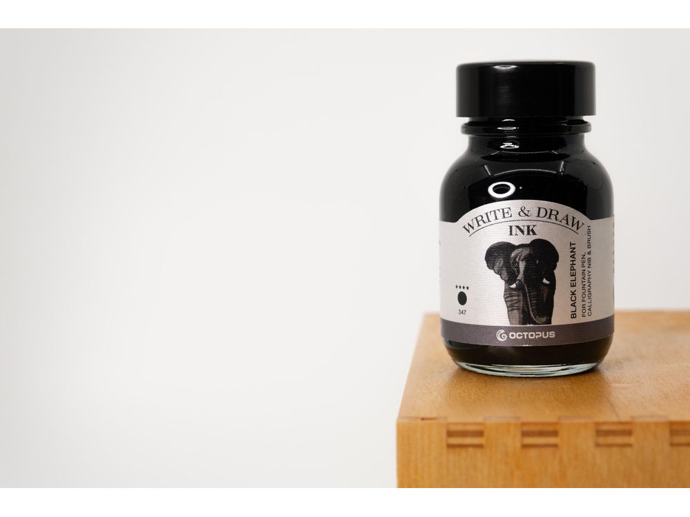 Octopus Write & Draw Ink (50mL) - Black Elephant