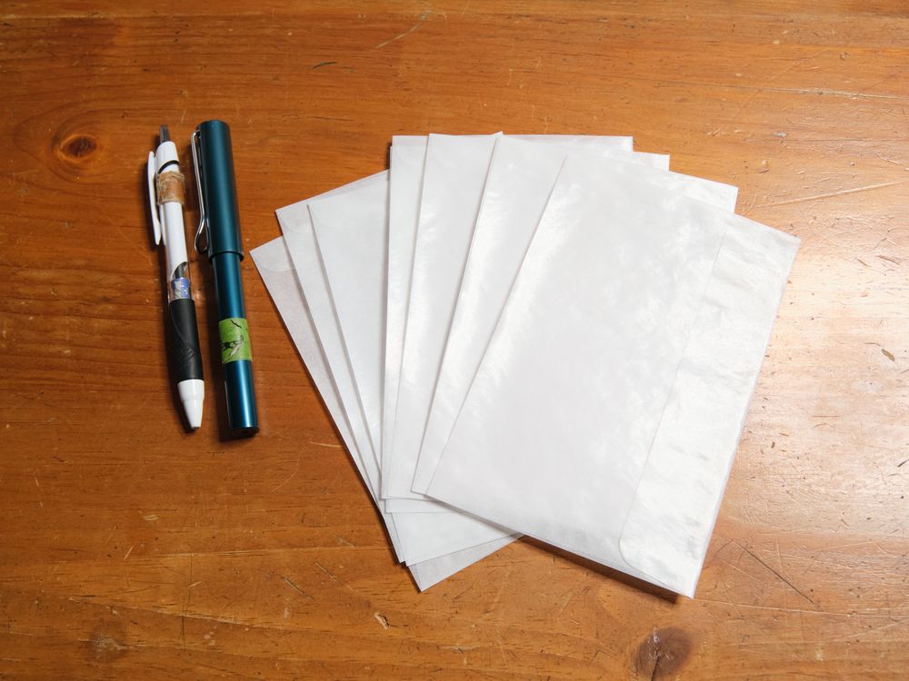 Glassine Envelopes 20 Pack-   4 1/8 x 6 1/4"