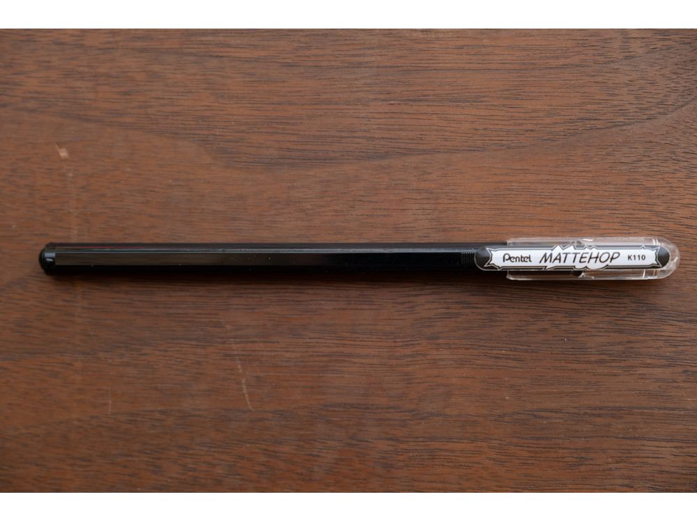 Pentel Mattehop Gel Pen 1.0mm - Black