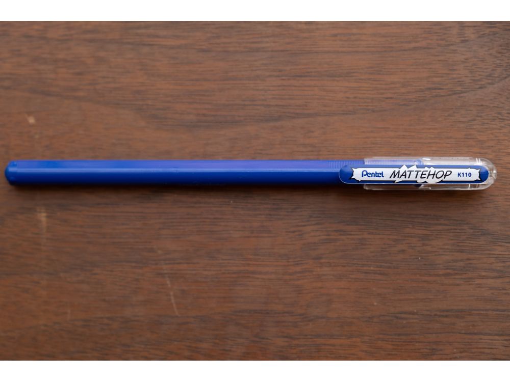 Pentel Mattehop Gel Pen 1.0mm - Blue