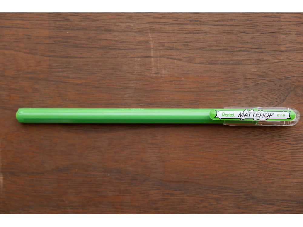 Pentel Mattehop Gel Pen 1.0mm - Green