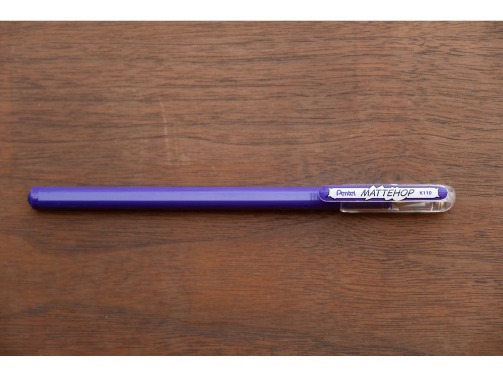 Pentel Mattehop Gel Pen 1.0mm - Violet