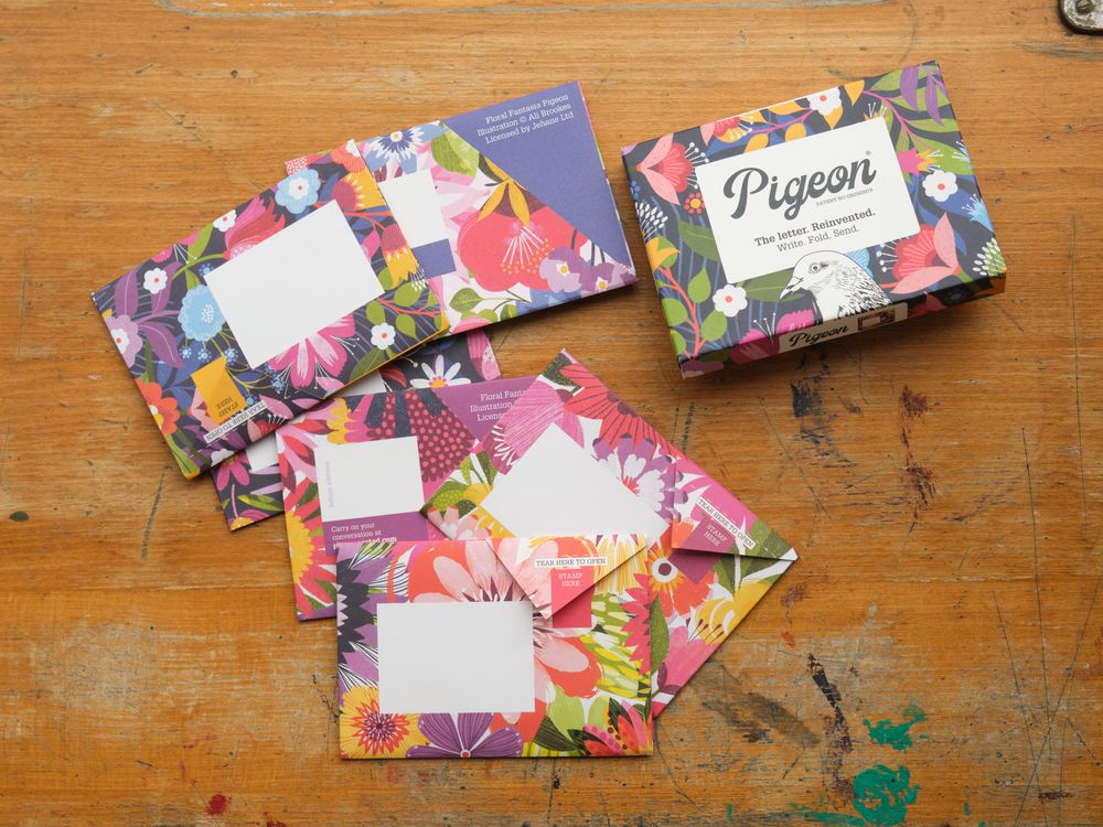 Pigeon - Correspondence Paper - 6 Sheets - Floral Fantasia