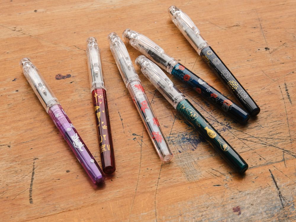 Platinum Preppy Wa Modern Maki-e Fountain Pen - 3rd Edition - Geisha N ...