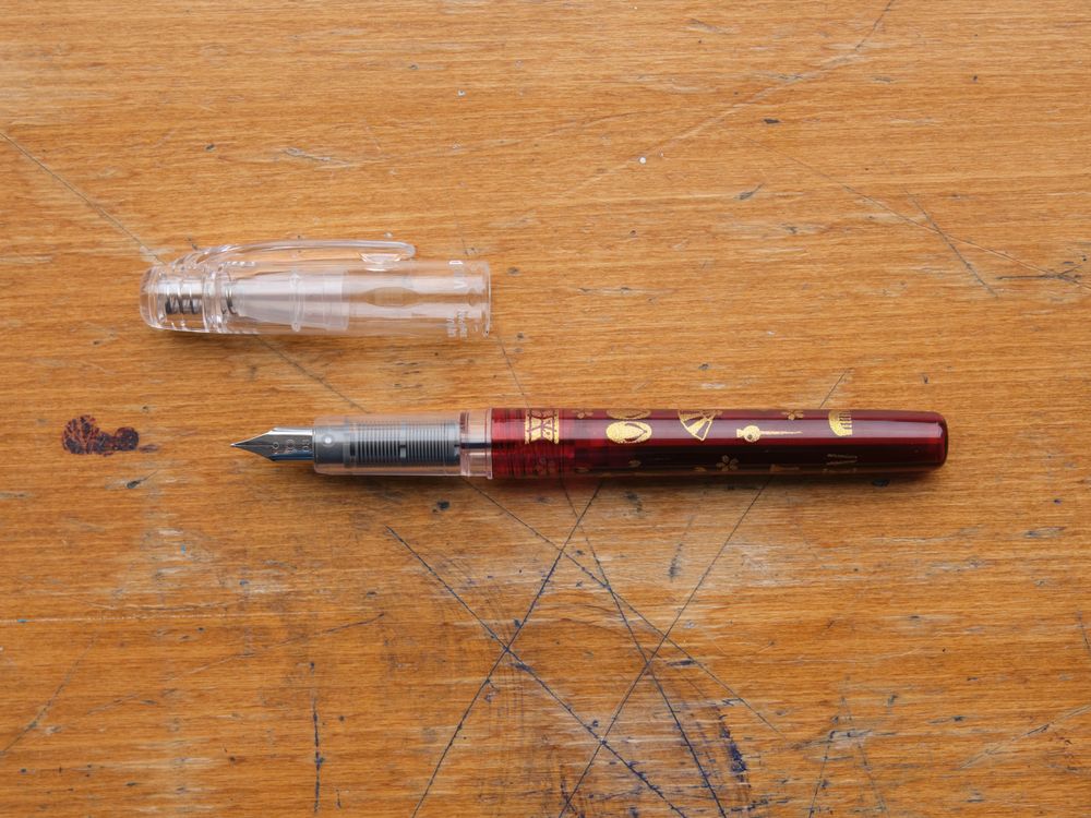 Platinum Preppy Wa Modern Maki-e Fountain Pen - 3rd Edition - Geisha No Kodougu