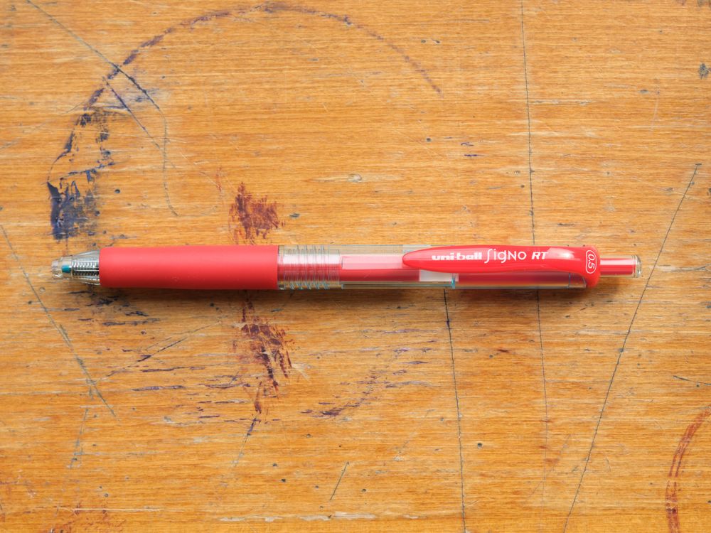 Uni-ball Signo RT Eco Writer Gel Pen - 0.5mm - Red