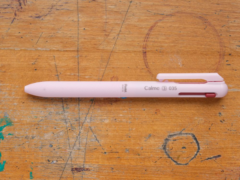 Pentel Calme 3 Ballpoint Multi-Pen - 0.35mm - Pink