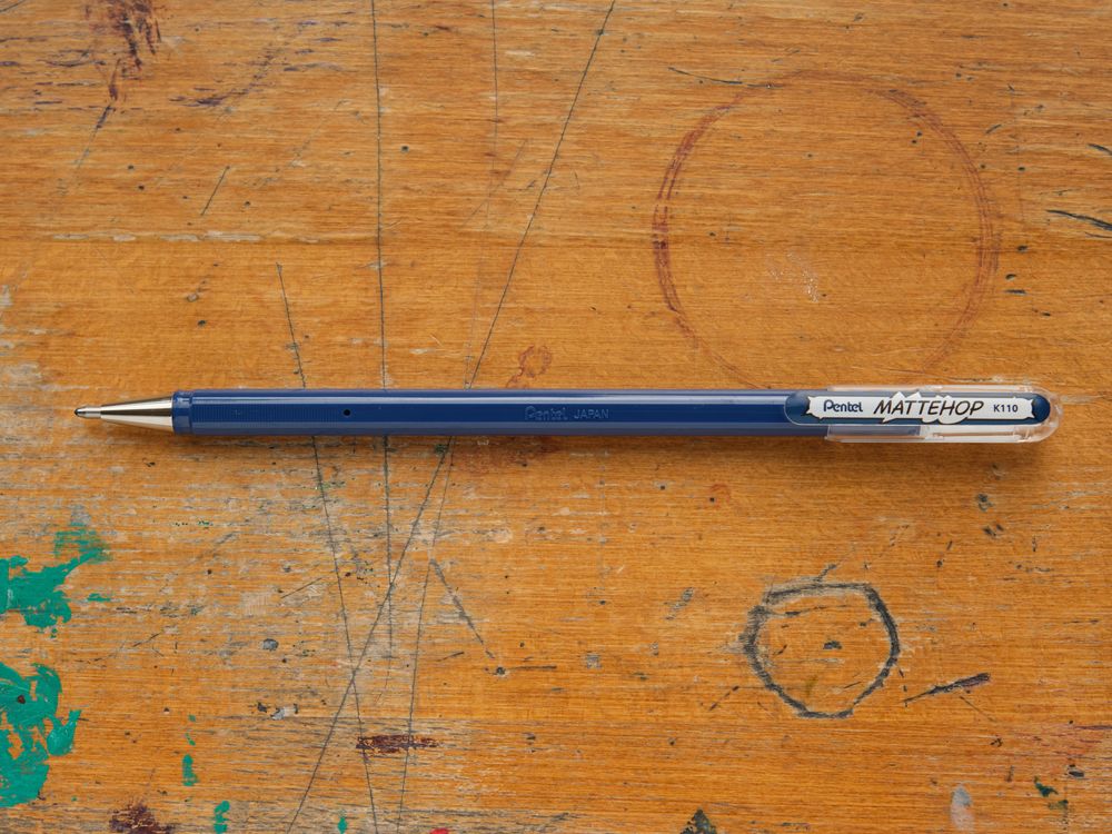 Pentel Mattehop Gel Pen - 1.0mm - Navy Blue