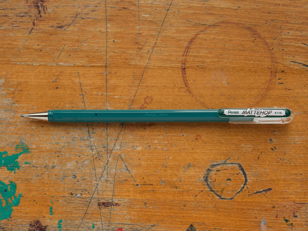 Pentel Mattehop Gel Pen - 1.0mm - Dark Green