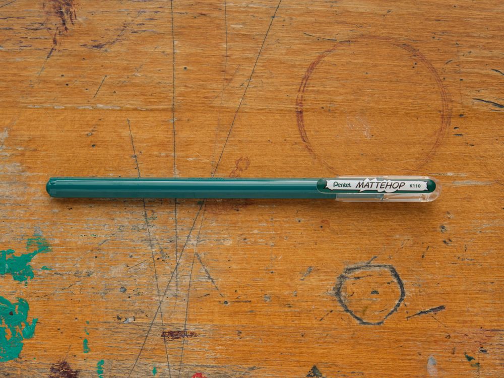 Pentel Mattehop Gel Pen - 1.0mm - Dark Green
