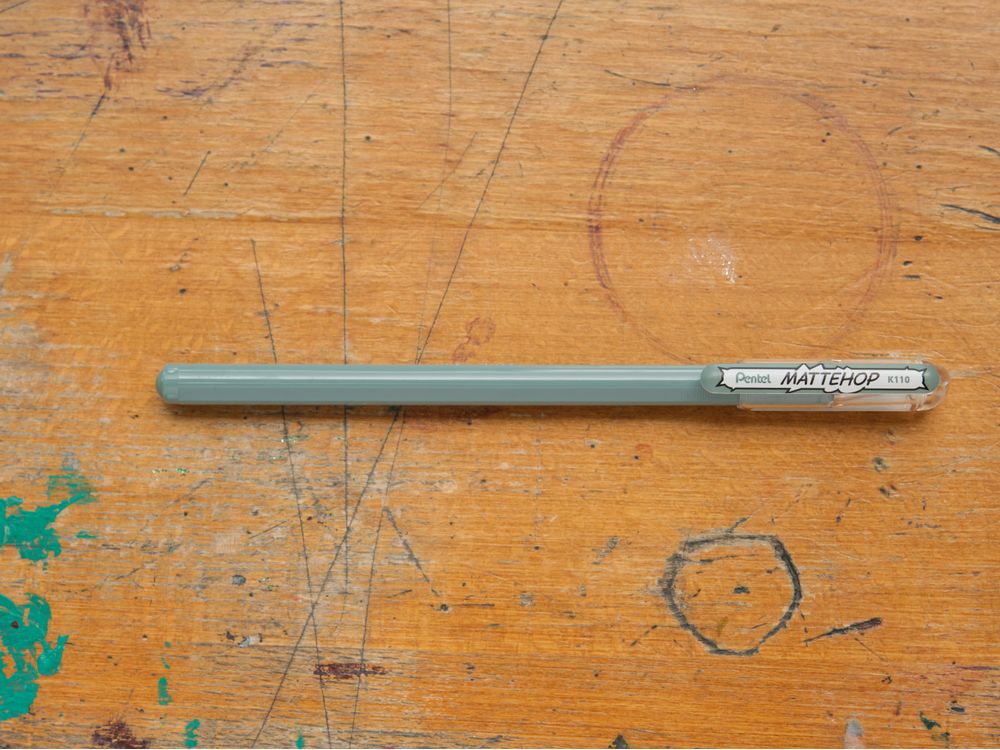 Pentel Mattehop Gel Pen - 1.0mm - Grey