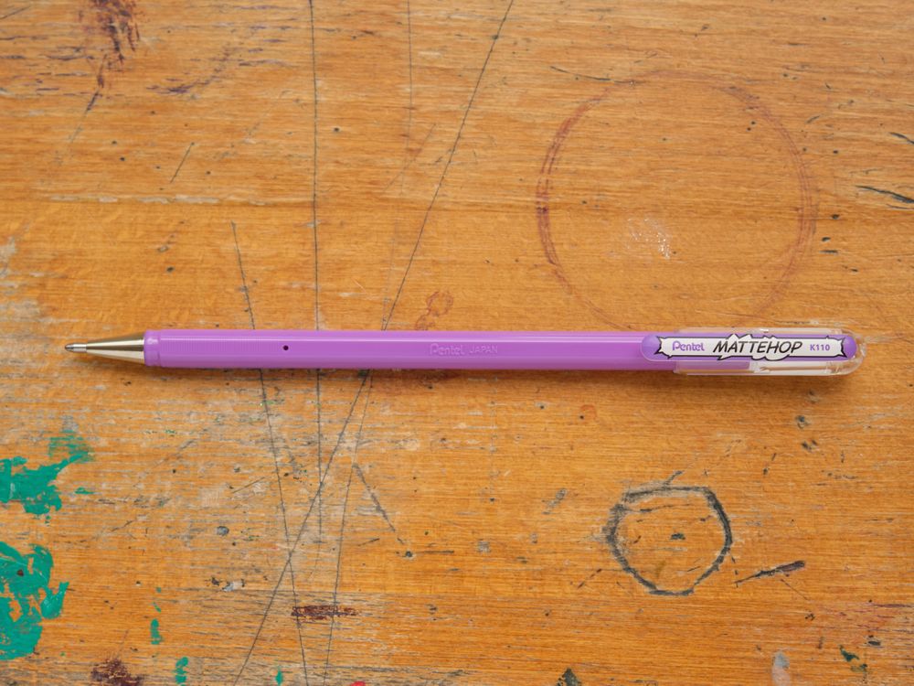 Pentel Mattehop Gel Pen - 1.0mm - Light Violet