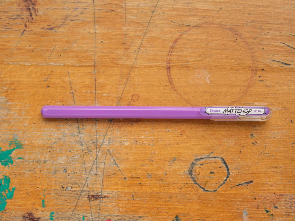 Pentel Mattehop Gel Pen - 1.0mm - Light Violet