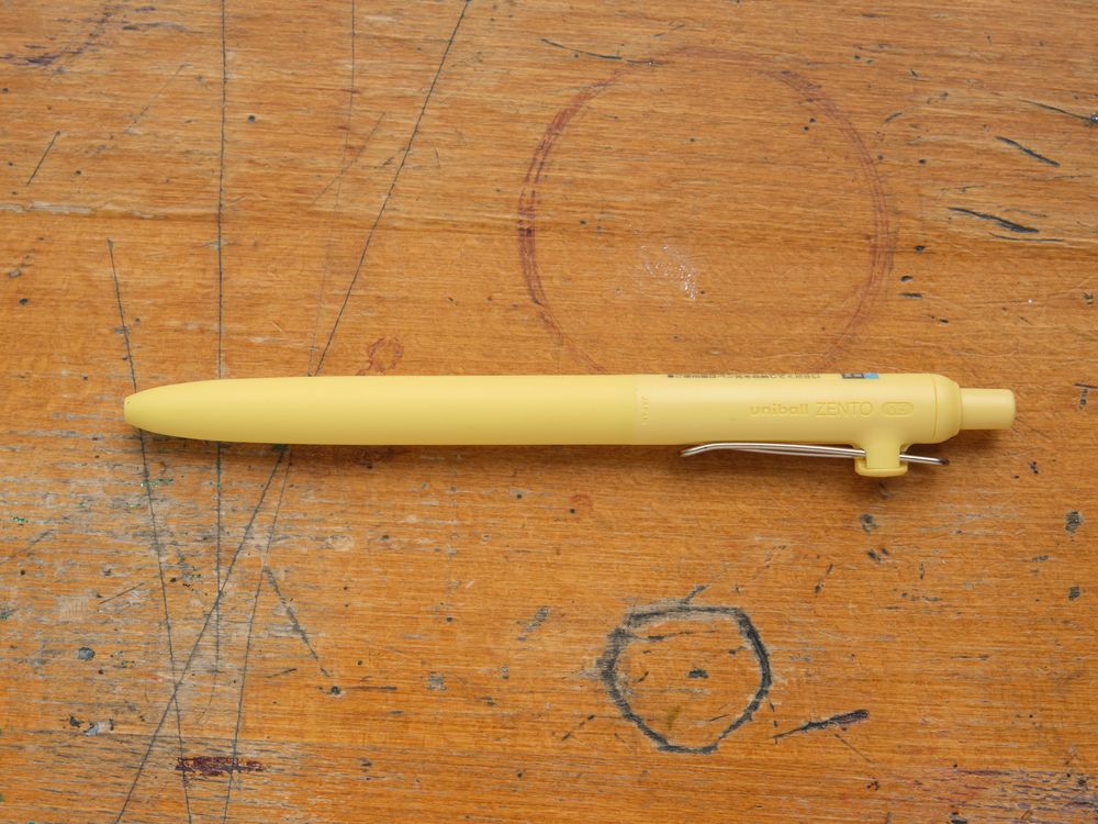 Uni-ball Zento Gel Pen - 0.5mm - Canary