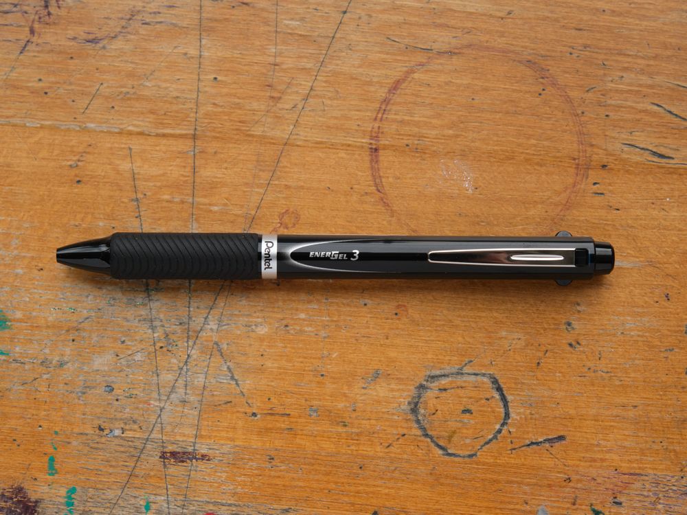 Pentel EnerGel 3 Multi-Pen - 0.5mm - Black